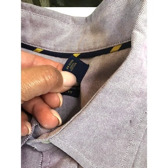 RALPH LAUREN MENS PURPLE CLASSIC FIT COTTON LONG SLEEVE BUTTON DOWN SHIRT SZ XXL - Picture 5 of 7